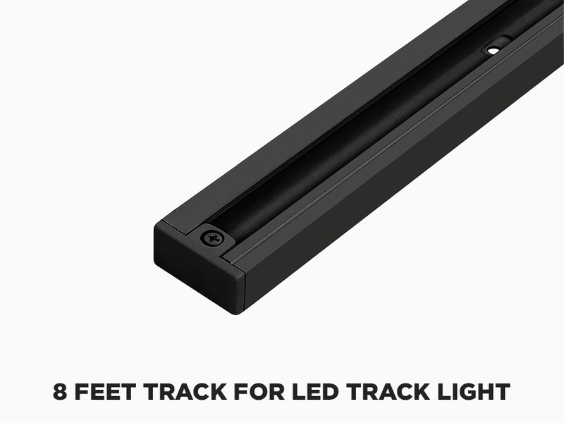 8 Feet Track for Modular CCT LED Track, Couleur: Noir