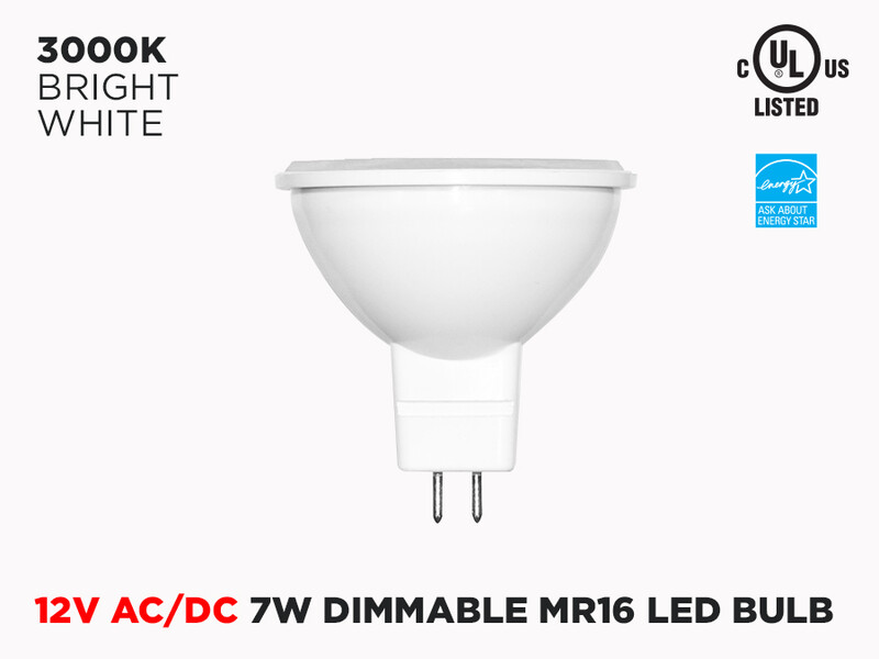 12V AC/DC MR16 7W LED Light Bulb