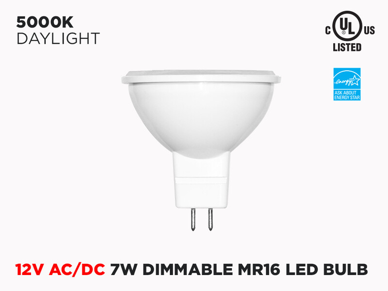 12V AC/DC MR16 7W LED Light Bulb